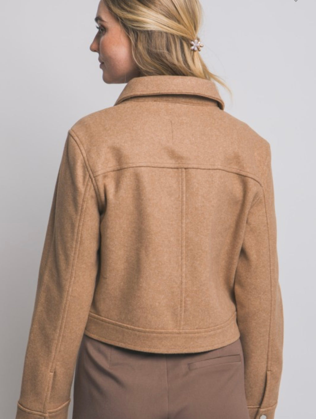 Camel Utility Zip Jacket