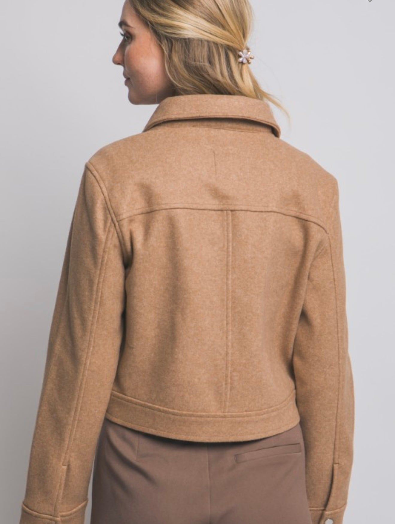 Camel Utility Zip Jacket