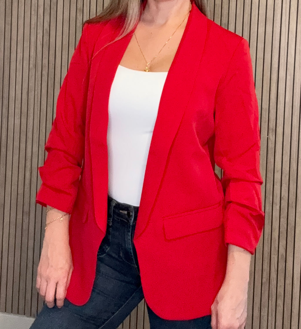 Classic Red Blazer