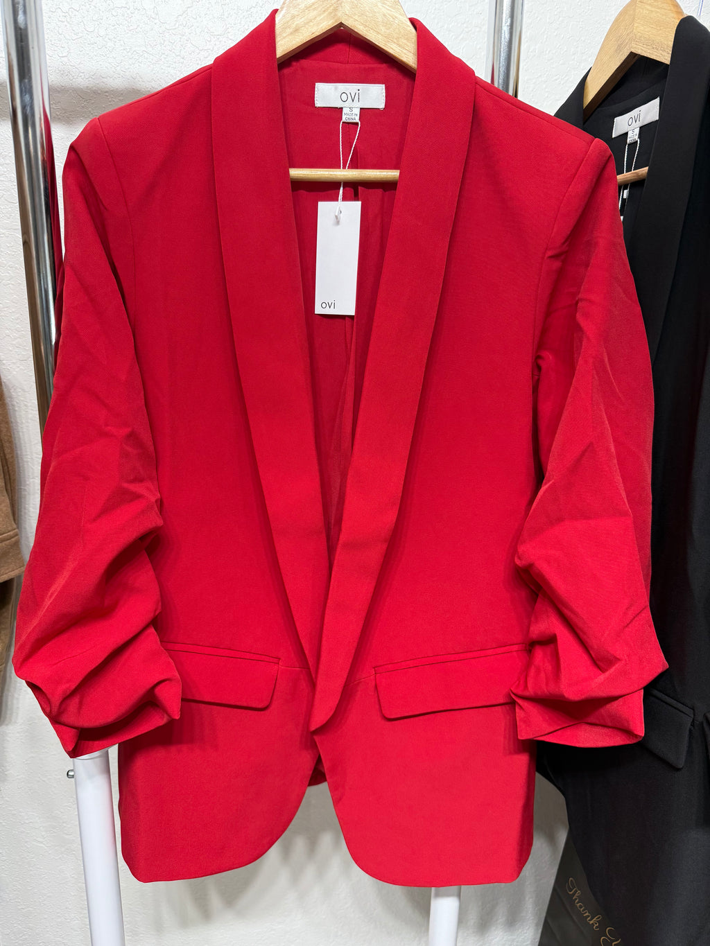 Classic Red Blazer