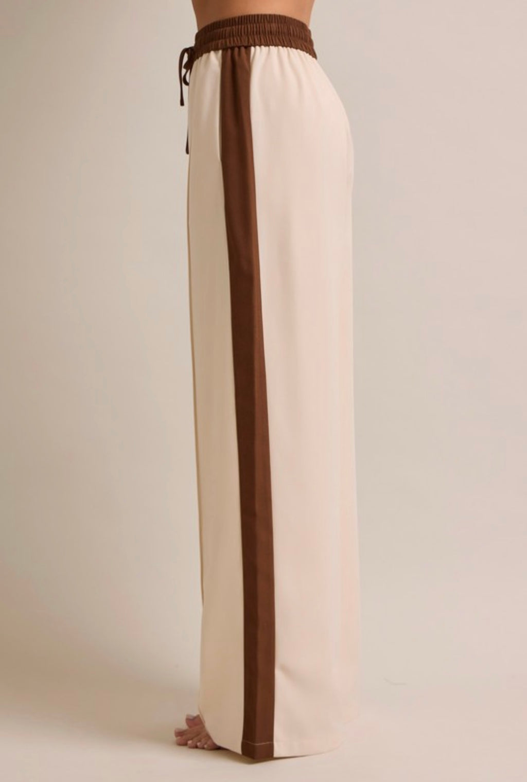 Cream & Mocha Two-Piece Track Set