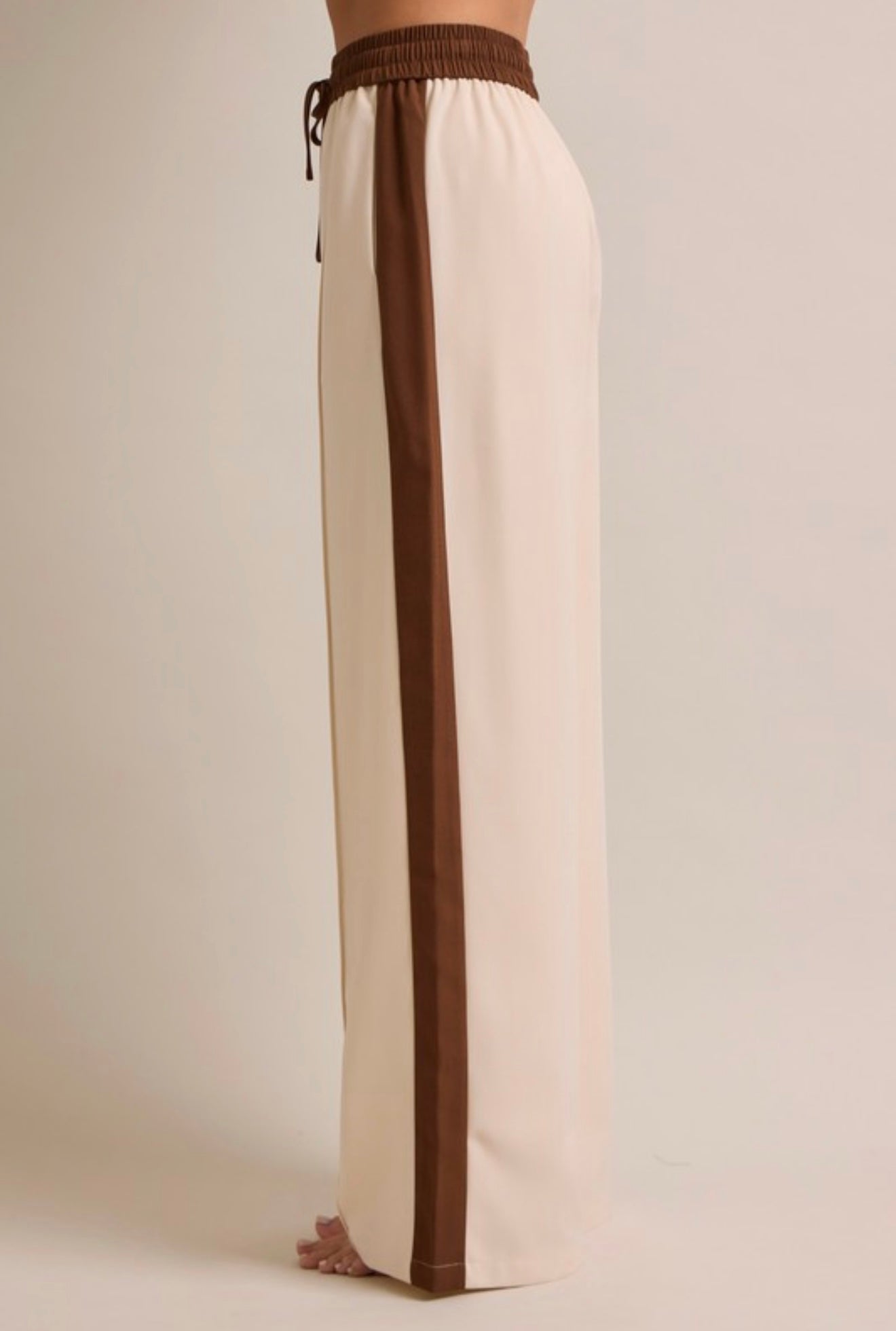 Cream & Mocha Two-Piece Track Set