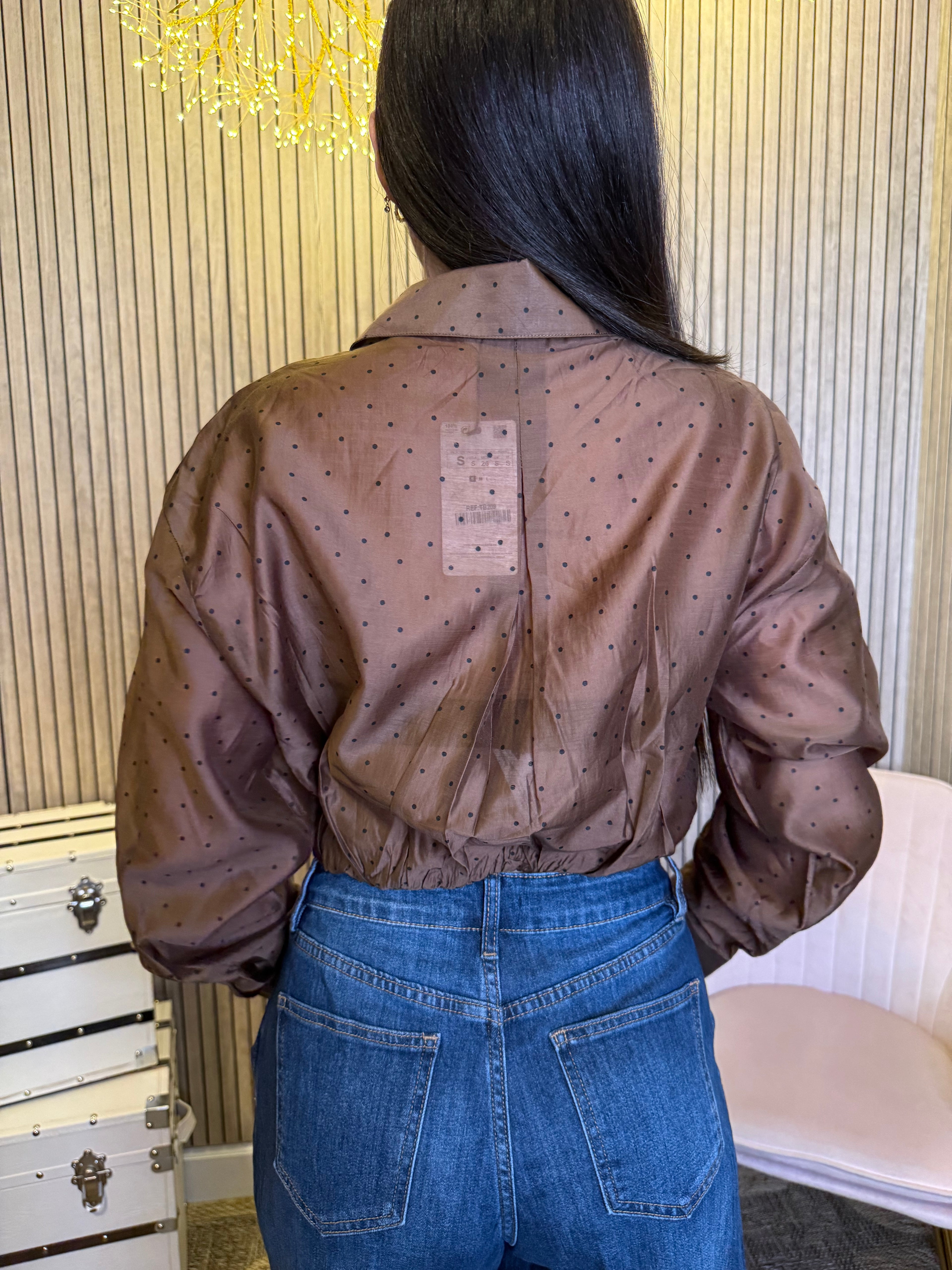 Women’s Satin Button Down Blouse Long Sleeve Dressy Top